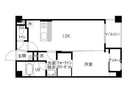 AMANCIEL金沢駅前(1LDK/5階)の間取り写真