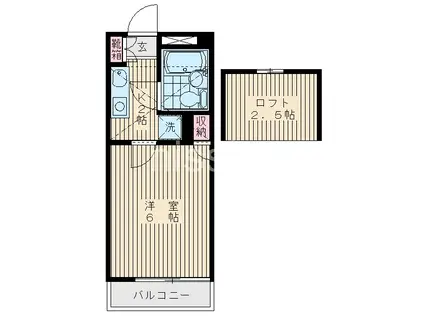 グレイスレジデンス(1K/3階)の間取り写真