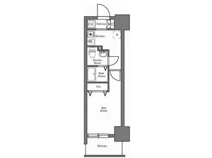 N-STAGE久米川(1K/7階)の間取り写真