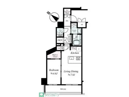 ハーモニーレジデンス東京イーストコア005(1LDK/8階)の間取り写真
