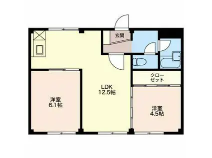 泉の郷C(2LDK/1階)の間取り写真