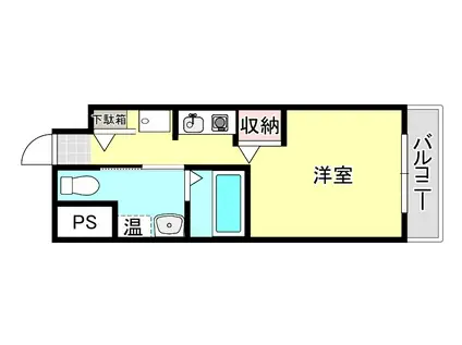 県庁前シティピアエクセル30(ワンルーム/5階)の間取り写真