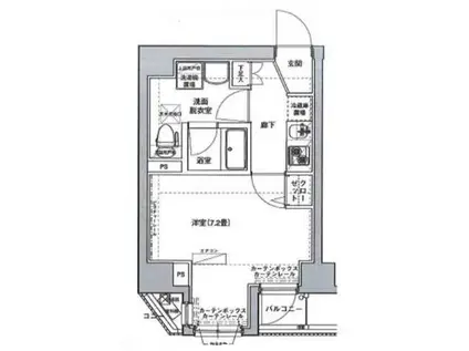 アイル秋葉原ノース弐番館(1K/2階)の間取り写真