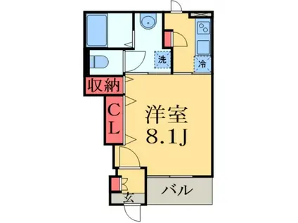 ロイヤルハイツ II(1K/1階)の間取り写真