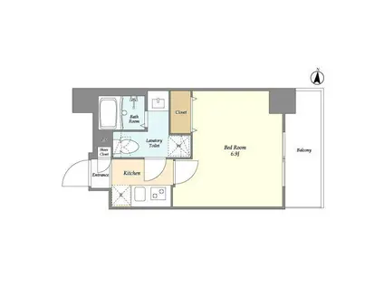 アルファコート蕨7(1K/8階)の間取り写真