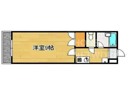 WINDSIII(1K/3階)の間取り写真