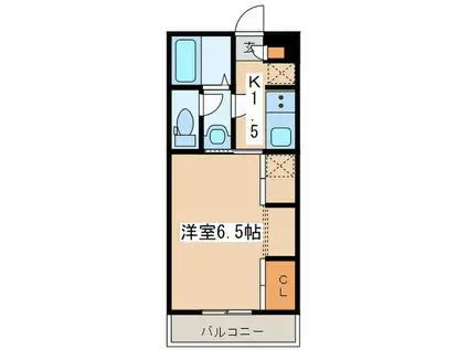 リブリ・COLLINE成瀬(1K/1階)の間取り写真