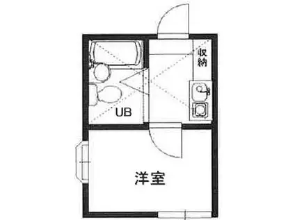 ライフピア カノン(1K/1階)の間取り写真