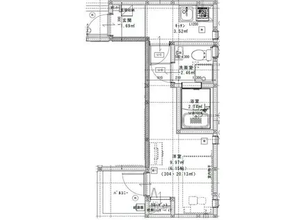 FICATA 綾瀬(1K/2階)の間取り写真
