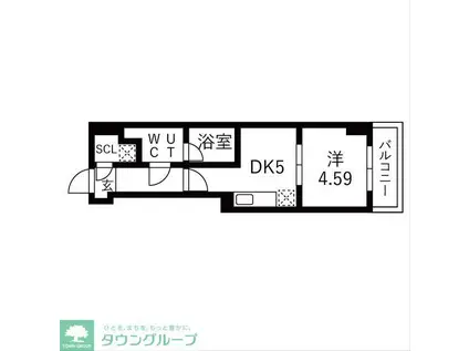 TRADIS大塚(1DK/6階)の間取り写真