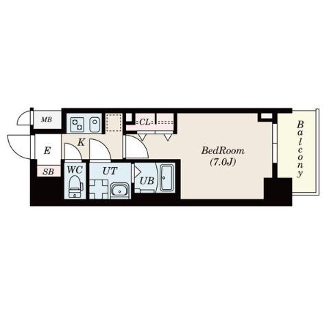 S-RESIDENCE名駅ノース(1K/3階)の間取り写真