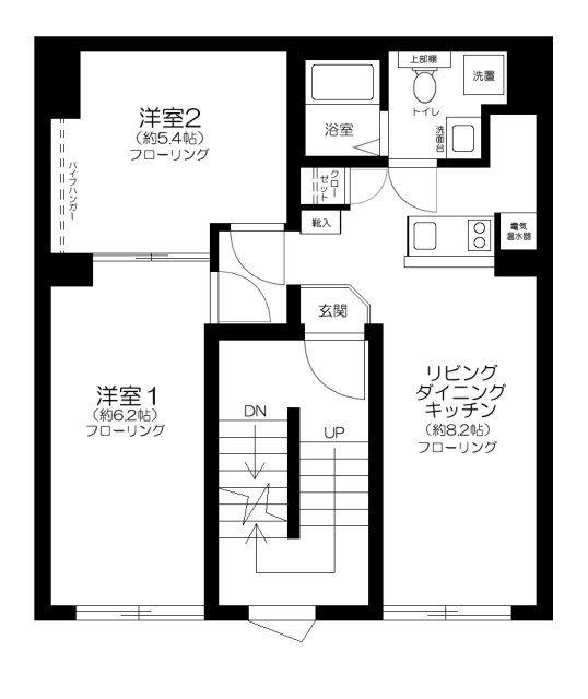 RUYGO OSHIAGE(2LDK/3階)の間取り写真