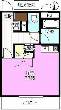 ル・アーブル(ワンルーム/3階)の間取り写真