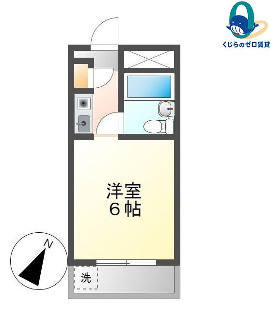 パルティーレ神宮南(1K/5階)の間取り写真
