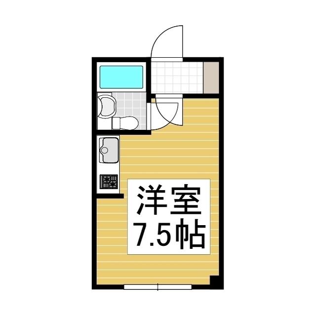 鈴木アパート(1K/1階)の間取り写真
