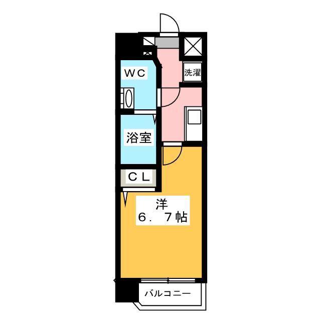 アルファコート西川口23(1K/4階)の間取り写真