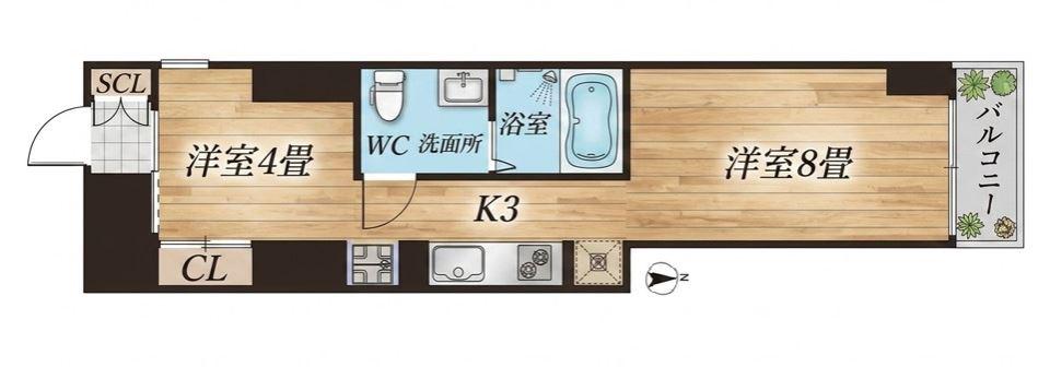 LIFE PLUS(ワンルーム/5階)の間取り写真