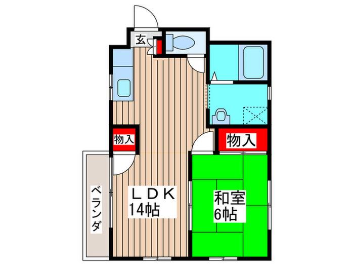 LE.VILLAGE(1LDK/1階)の間取り写真