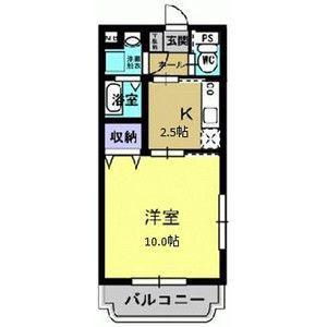 Y&Mシャトレマツモト(1K/3階)の間取り写真