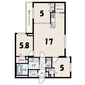 SーRESIDENCE豊平公園ALORIA(3LDK/4階)の間取り写真