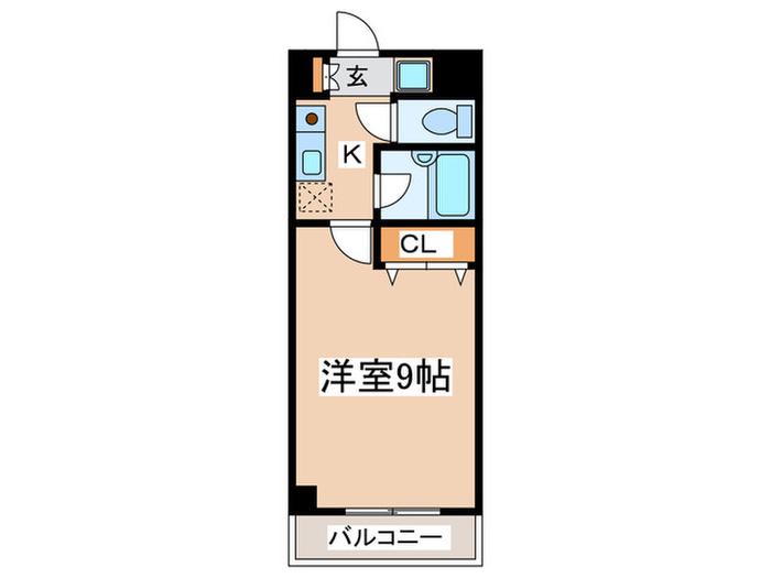 ルピナス7(1K/2階)の間取り写真