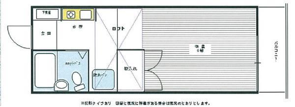 モア・クレスト(ワンルーム/2階)の間取り写真
