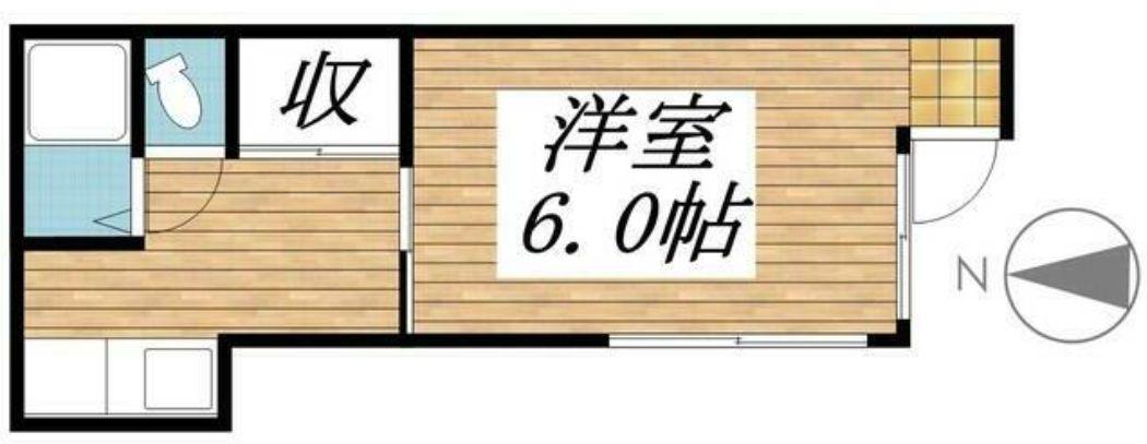 東長崎ハイム(1K/1階)の間取り写真
