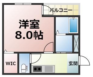 フジパレス深江橋南II番館(1K/2階)の間取り写真