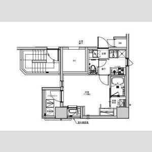 S-RESIDENCE綾瀬RIVIE(1K/5階)の間取り写真