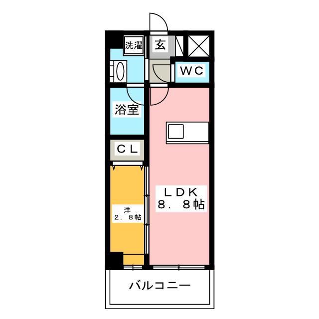 アルティザ平尾(1LDK/5階)の間取り写真