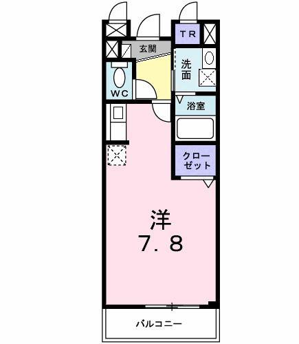 エテルノ・スクウェア弐番館(ワンルーム/4階)の間取り写真