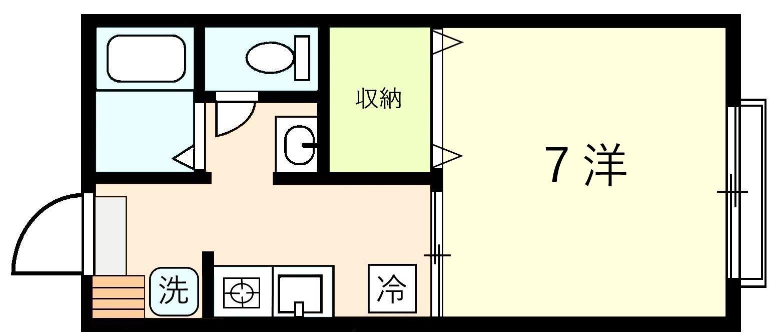 DIAS 11(1K/2階)の間取り写真