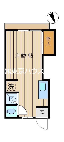 センプリス(1K/2階)の間取り写真