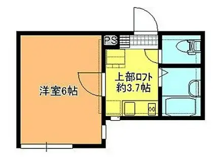 ロフト橋本(1K/1階)の間取り写真