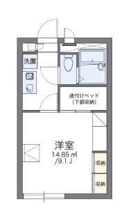 レオパレスエントラレ(1K/1階)の間取り写真