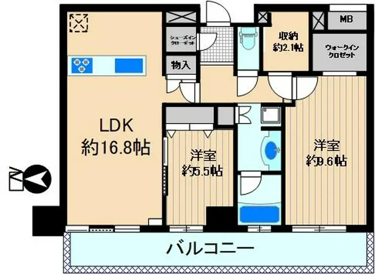 クレッセント川崎タワー 38階階 間取り