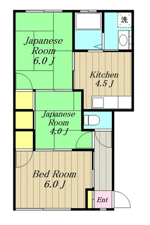 ハイツサンアイ 2階階 間取り