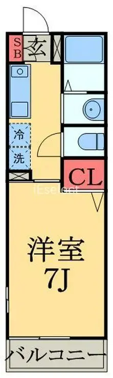 KENS本千葉 2階階 間取り