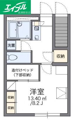 レオパレスA&K(1K/1階)の間取り写真