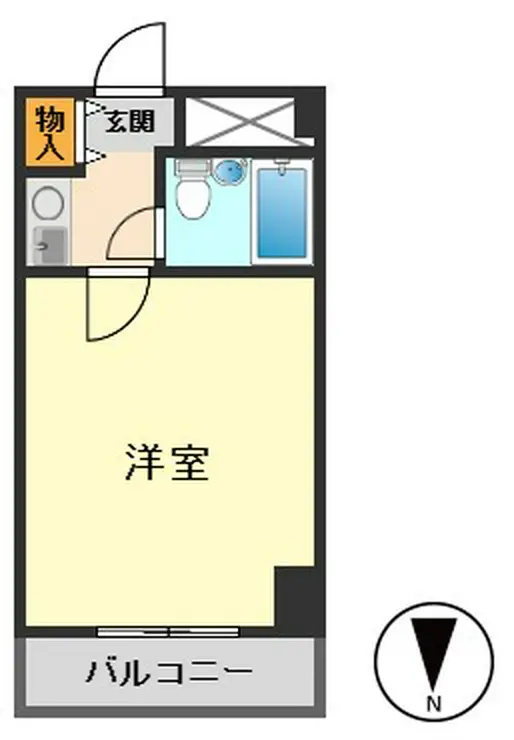グローリア初穂小岩 4階階 間取り