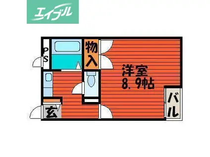 グリーンピア21(1K/2階)の間取り写真