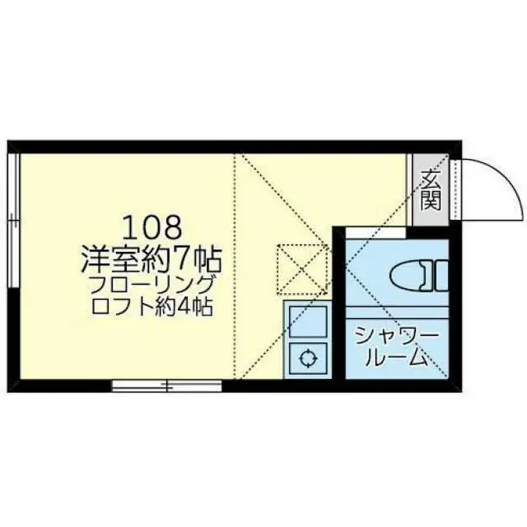 ユナイト本牧ロジータの瞳 1階階 間取り
