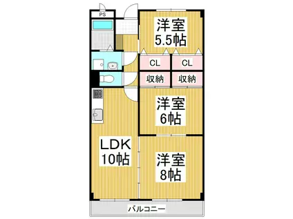 DOMANI PACE(3LDK/1階)の間取り写真