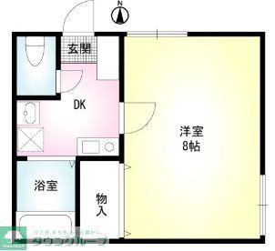 サンハウス壱番館(1K/1階)の間取り写真