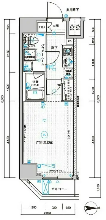 メインステージ武蔵関駅前II 4階階 間取り