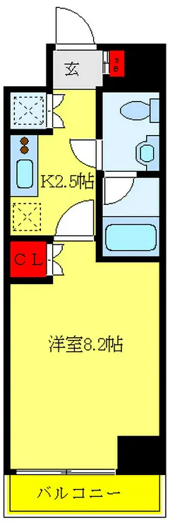 Risingplace南千住 5階階 間取り