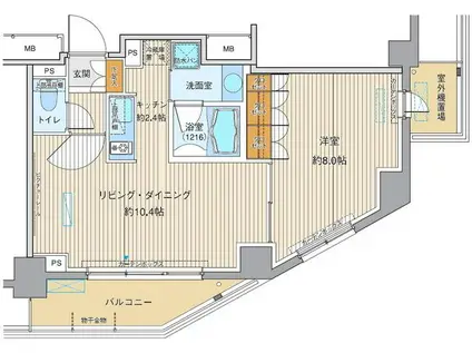 ヒューリックレジデンス茗荷谷(1LDK/6階)の間取り写真