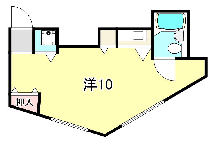 MASANI六甲道駅前(ワンルーム/3階)の間取り写真
