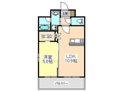 リブラ久和(1LDK/3階)の間取り写真