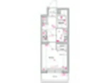 AZEST金町(1K/1階)の間取り写真